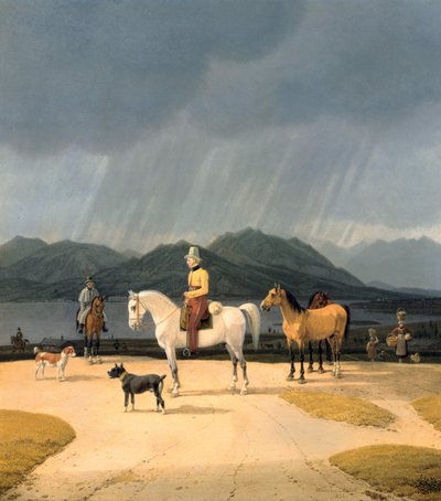 Rider at Tegernsee by Wilhelm Alexander Kobell